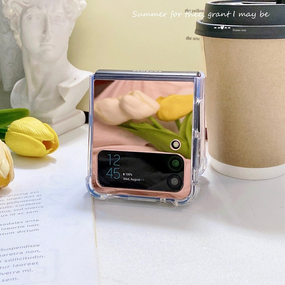 Shockproof Mirror case For Samsung Galaxy Z Flip 4 - Galaxy Z Flip 4 Case