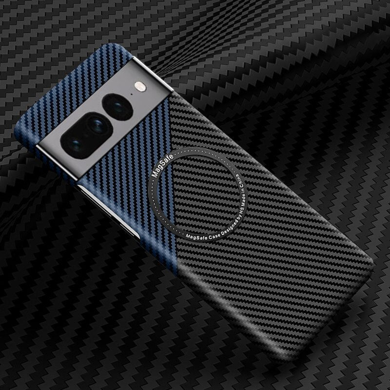 Wireless Carbon Fiber Phone Case For Google Pixel 7 - The Pixel Store