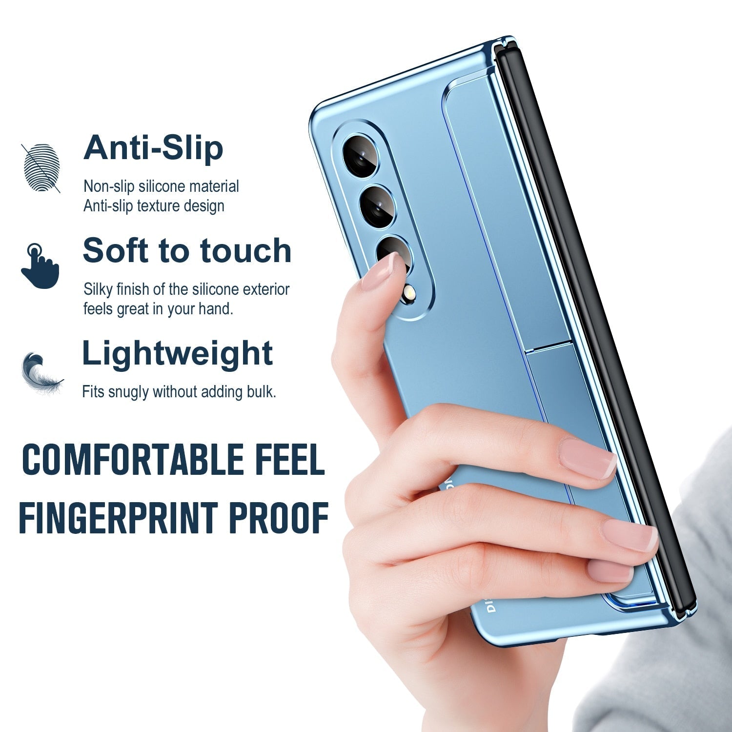 Slim Shockproof Case with bracket pen slot For Samsung Galaxy Z Fold 4
