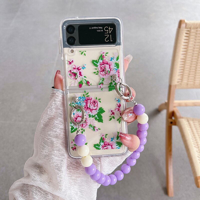 Cute Colorful Flowers Slim Case For Samsung Galaxy Z Flip 4 5G - Galaxy Z Flip 4 Case