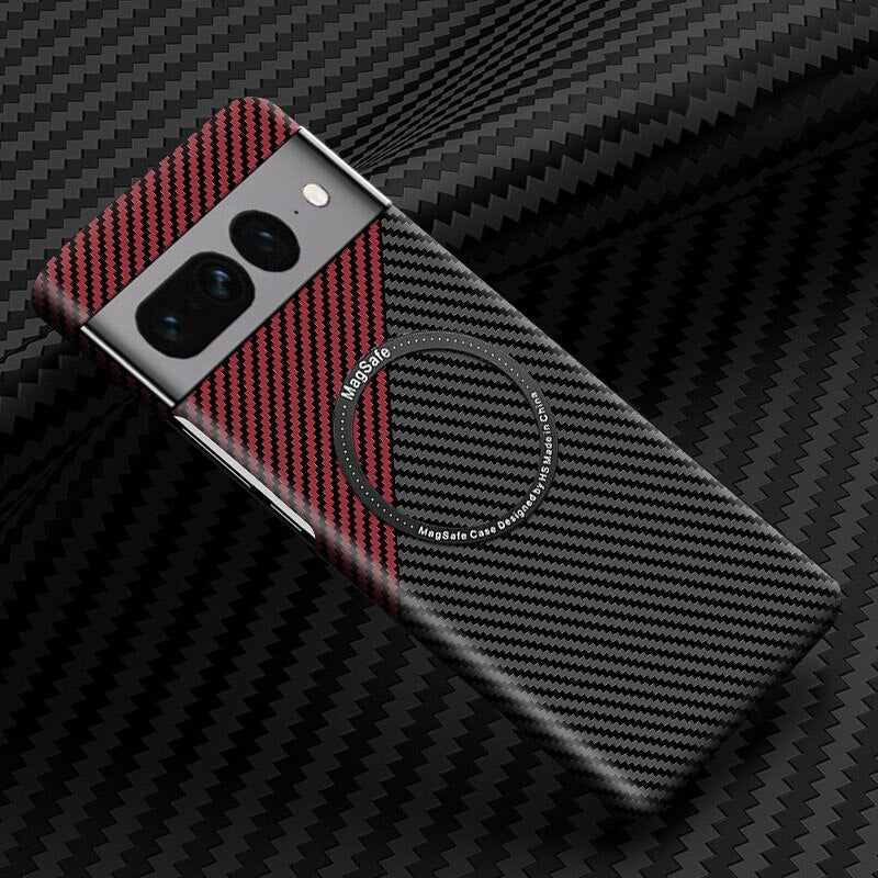 Wireless Carbon Fiber Phone Case For Google Pixel 7 - The Pixel Store