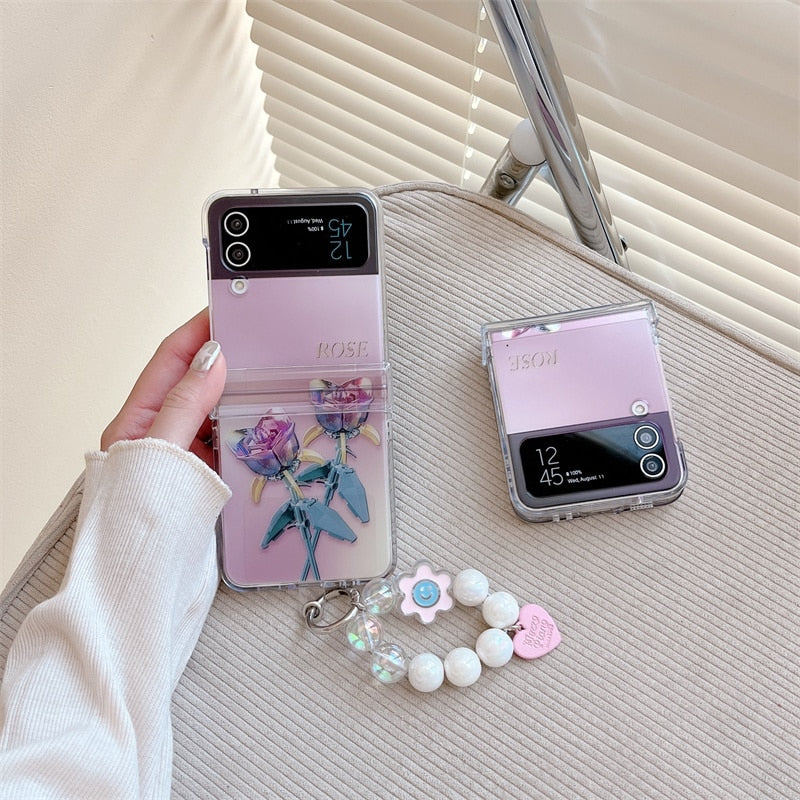 Cute Flower Case For Samsung Galaxy Z Flip 3 & 4