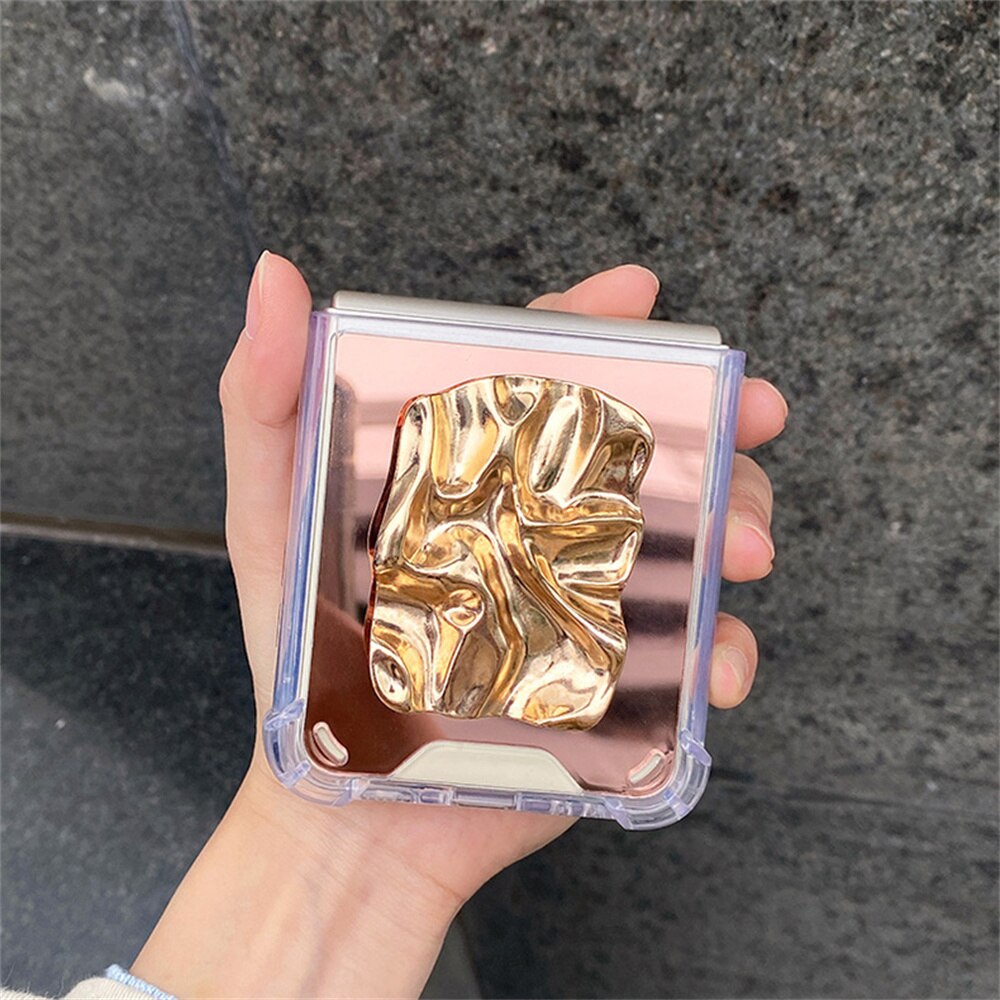 Bracket Makeup Mirror Case For Samsung Galaxy Z Flip 4 - Galaxy Z Flip 4 Case