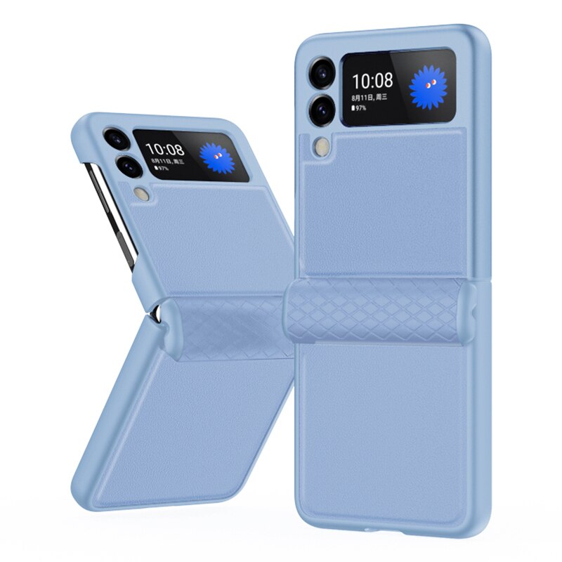 Luxury Leather Hinge Protective Case For Samsung Galaxy Z Flip 4 - Galaxy Z Flip 4 Case