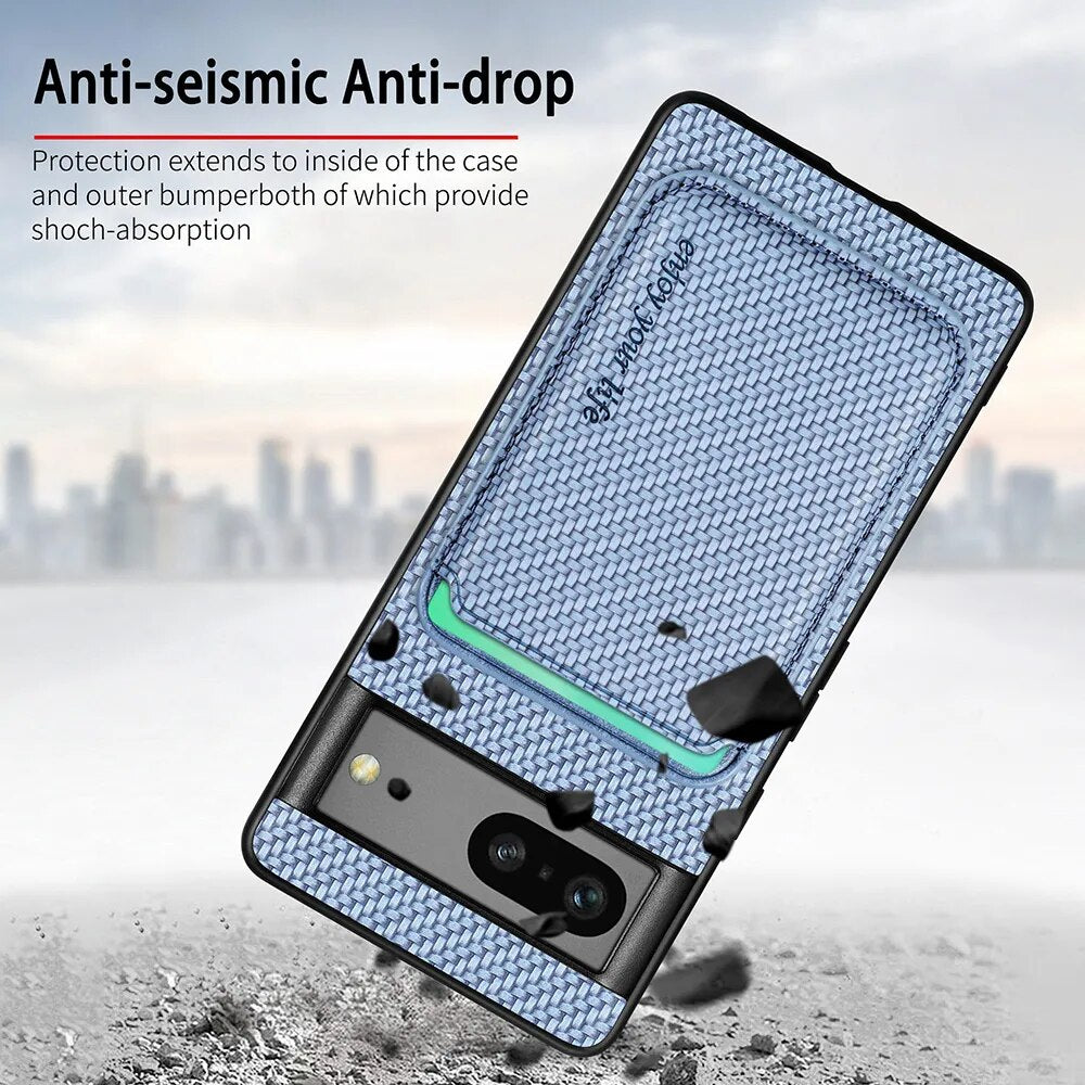 2 in 1 Leather Magnetic Case for Google Pixel 8 Series