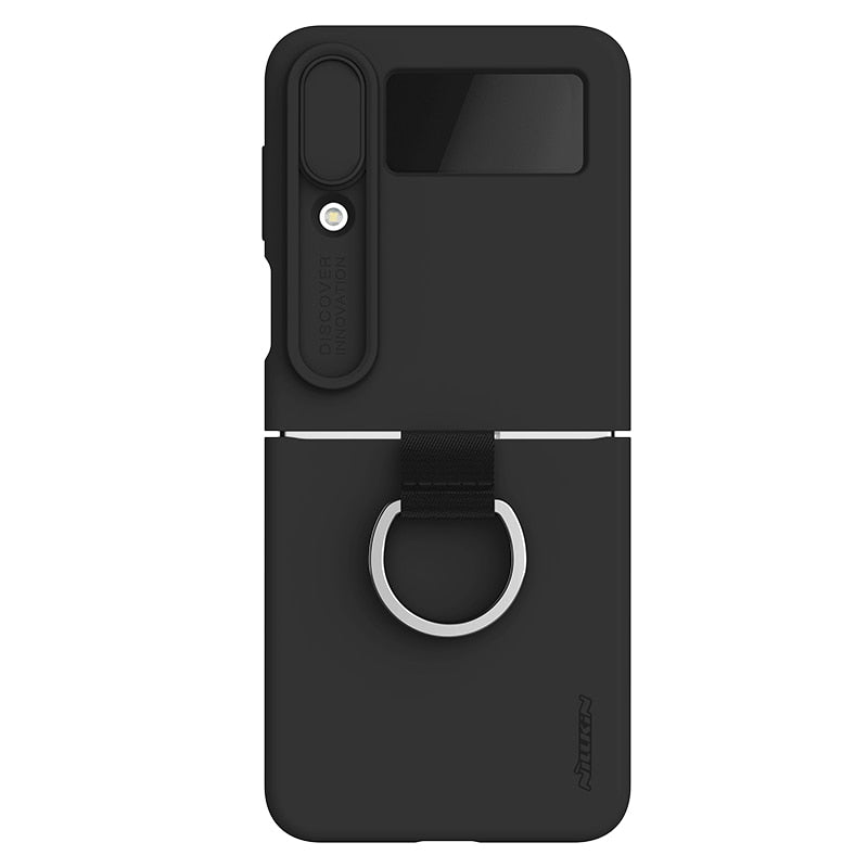 Silky Liquid Silicone Case For Galaxy Z Flip 4 Slide Camera Protection - Galaxy Z Flip 4 Case
