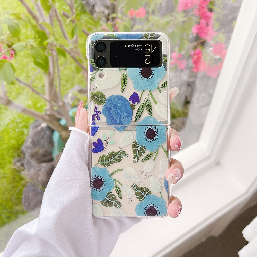 Cute Flowers Case For Samsung Galaxy Z Flip 4 - Galaxy Z Flip 4 Case