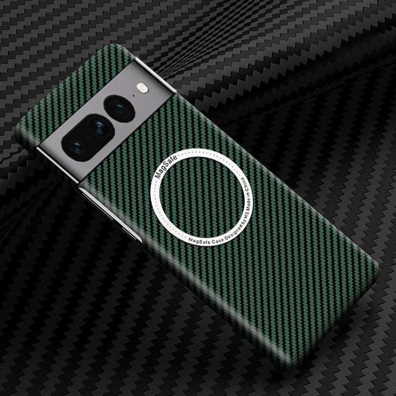 Wireless Carbon Fiber Phone Case For Google Pixel 7 - The Pixel Store