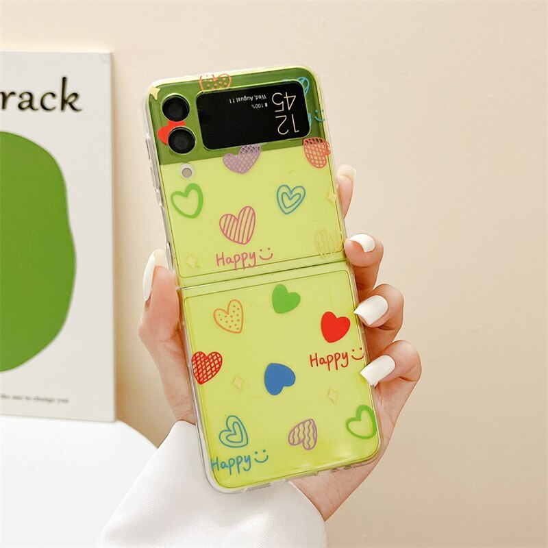 Lovely Color Heart Case For Samsung Galaxy Z Flip 4 - Galaxy Z Flip 4 Case