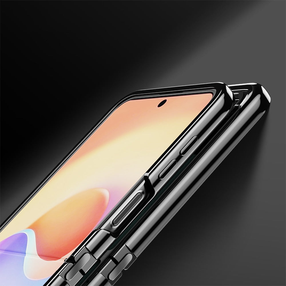 Luxury Transparent Folding Case For Samsung Galaxy Z Flip 4 - Galaxy Z Flip 4 Case