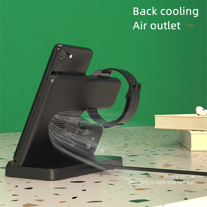3 in 1 Wireless Charging Station for Galaxy Z Flip 4 - Galaxy Z Flip 4 Case