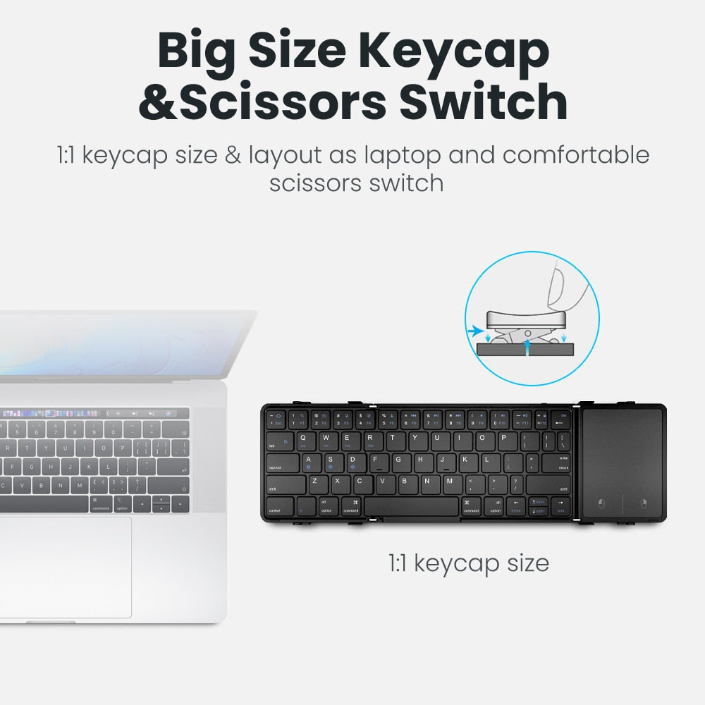 Portable Folding keyboard Wireless & Bluetooth