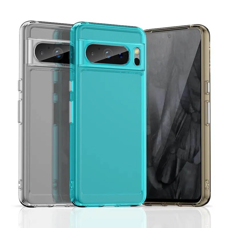 Transparent Shockproof Bumper Case For Google Pixel 8 Series