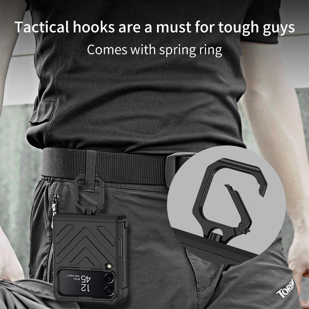 Magnetic Armor Shockproof Case For Samsung Galaxy Z Flip 4 - Galaxy Z Flip 4 Case