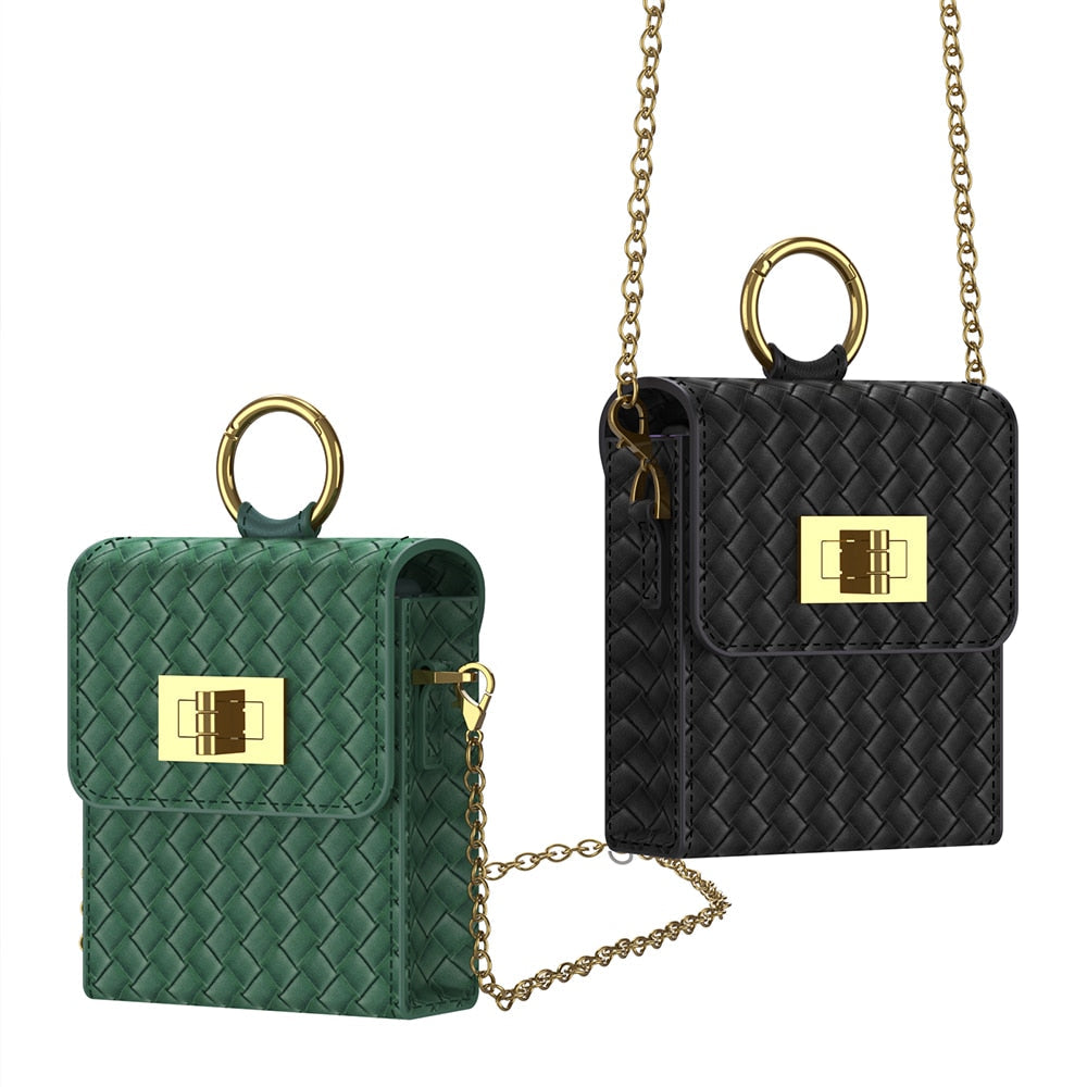 Luxury Leather Mini Bag for Samsung Galaxy Z Flip 4 - Galaxy Z Flip 4 Case