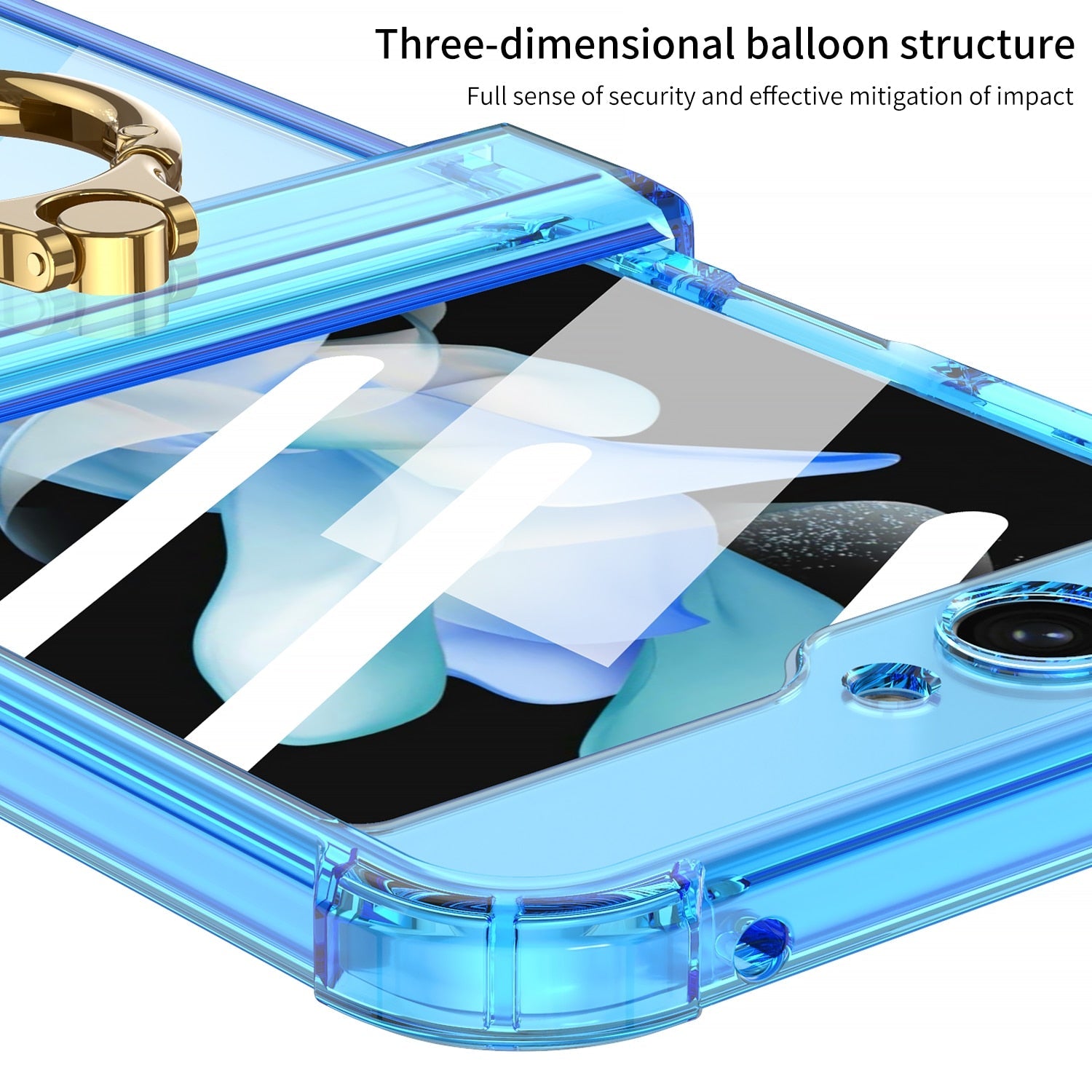 Luxury Hard Case With Ring For Galaxy Z Flip 5