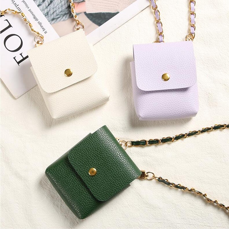 Crossbody Leather Mini Phone Bag For Samsung Galaxy Z Flip 4 - Galaxy Z Flip 4 Case