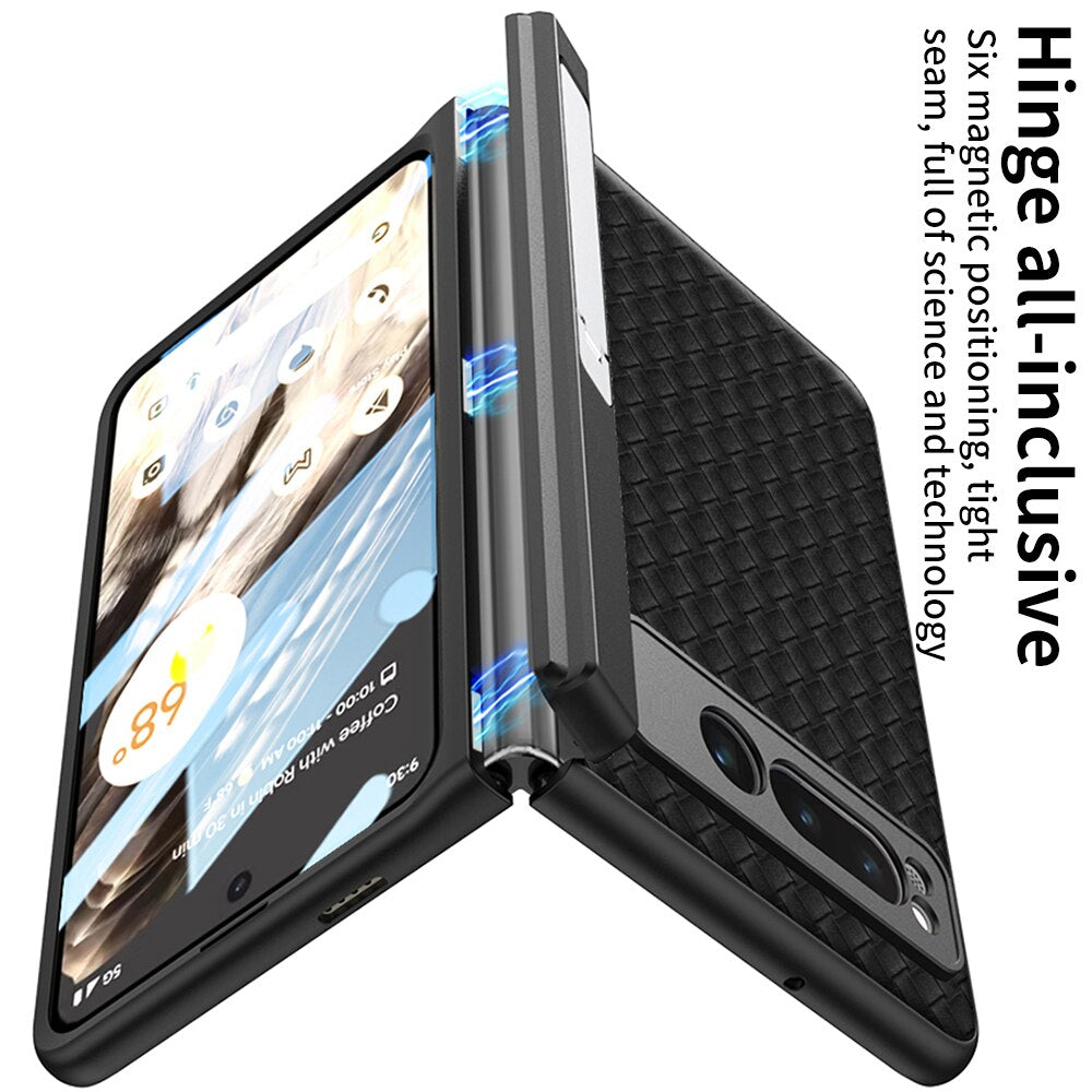 Magnetic Hinge Protective Case with Kickstand For Google Pixel Fold - The Pixel Store