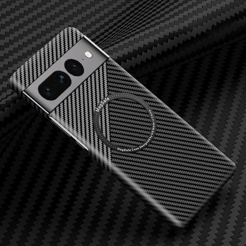 Wireless Carbon Fiber Phone Case For Google Pixel 7 - The Pixel Store