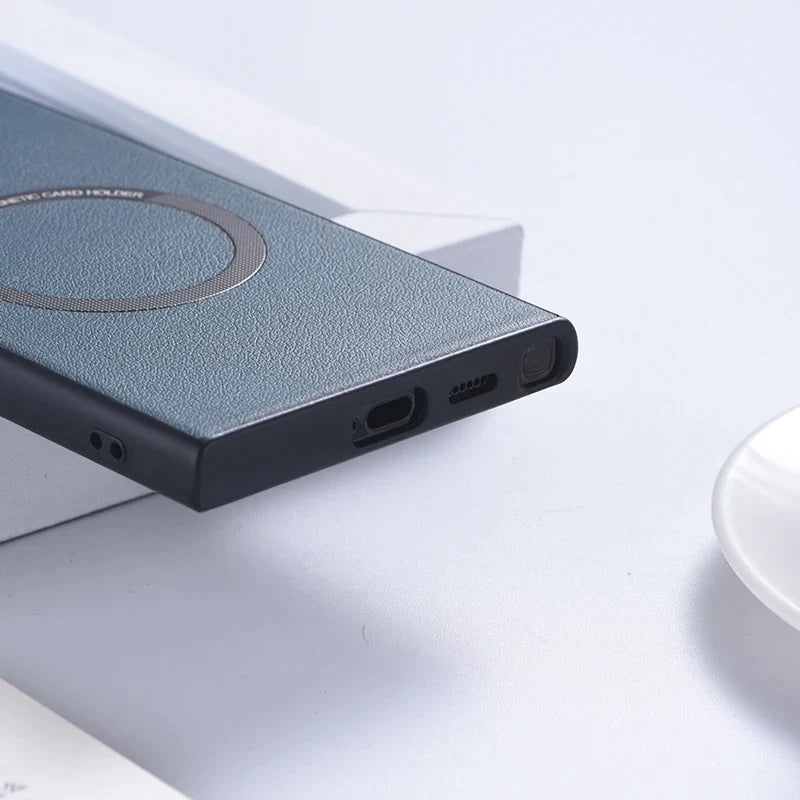 Magnetic Leather Case for Samsung Galaxy S24 Series