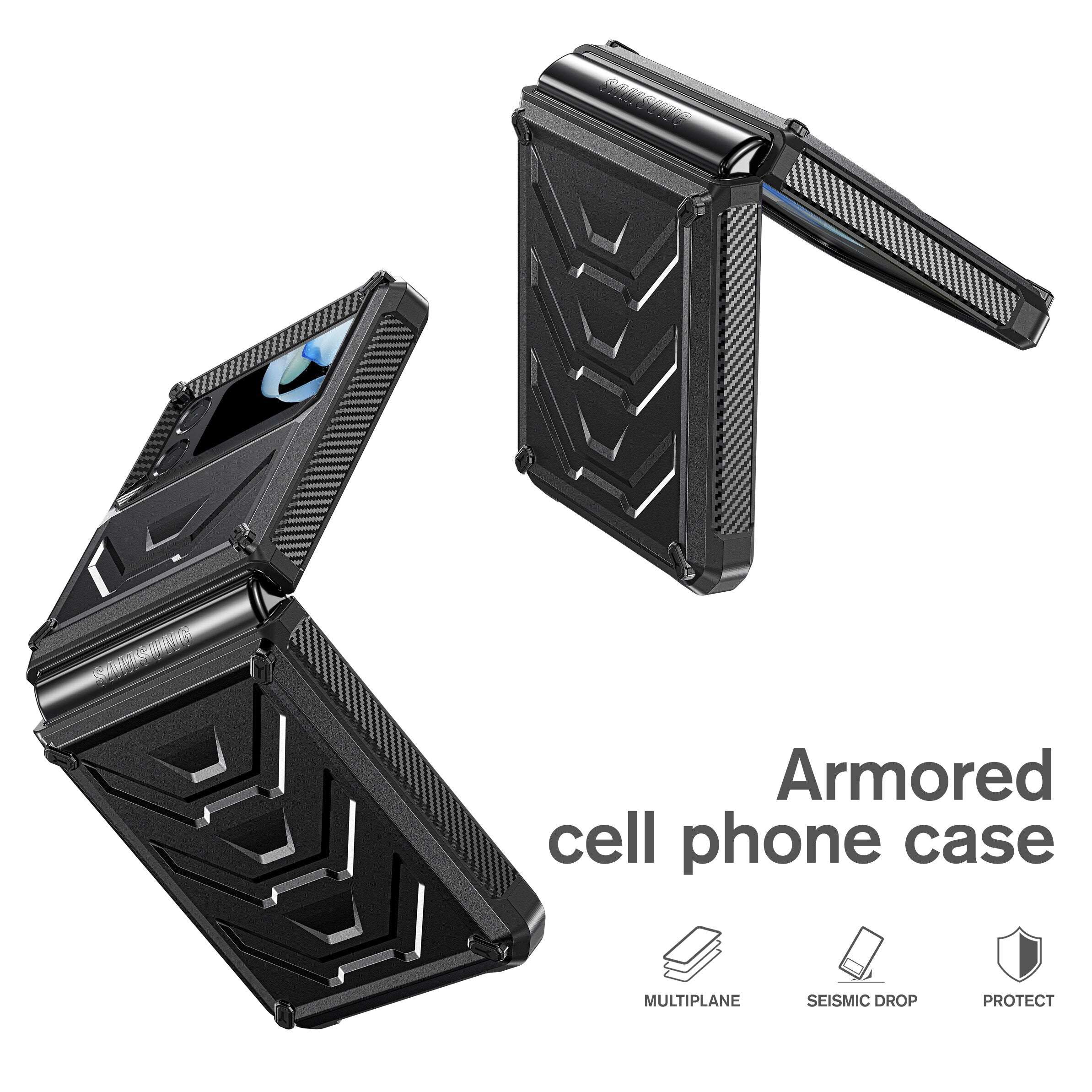 Shockproof Armor Case For Samsung Galaxy Z Flip 4 - Galaxy Z Flip 4 Case