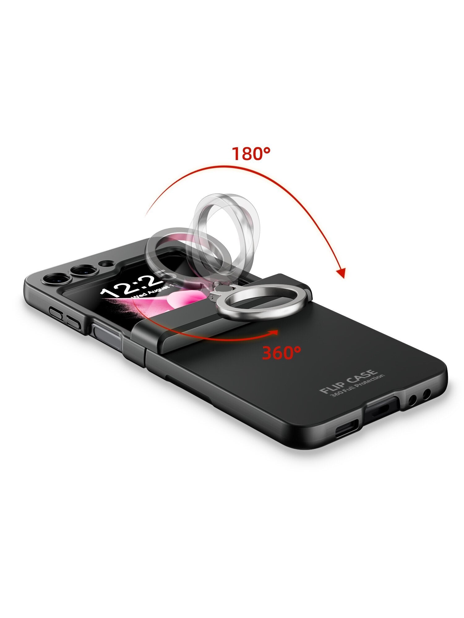 Shockproof Case with Ring Holder Bracket for Samsung Galaxy Z Flip 5