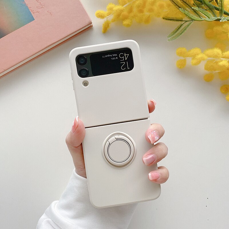 Case with Magnetic Ring Holder for Samsung Galaxy Z Flip 4 - Galaxy Z Flip 4 Case