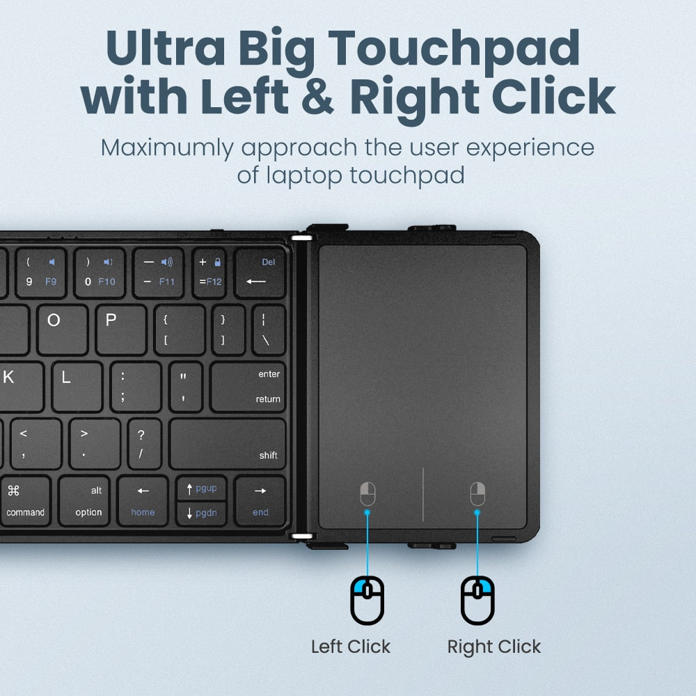 Portable Folding keyboard Wireless & Bluetooth