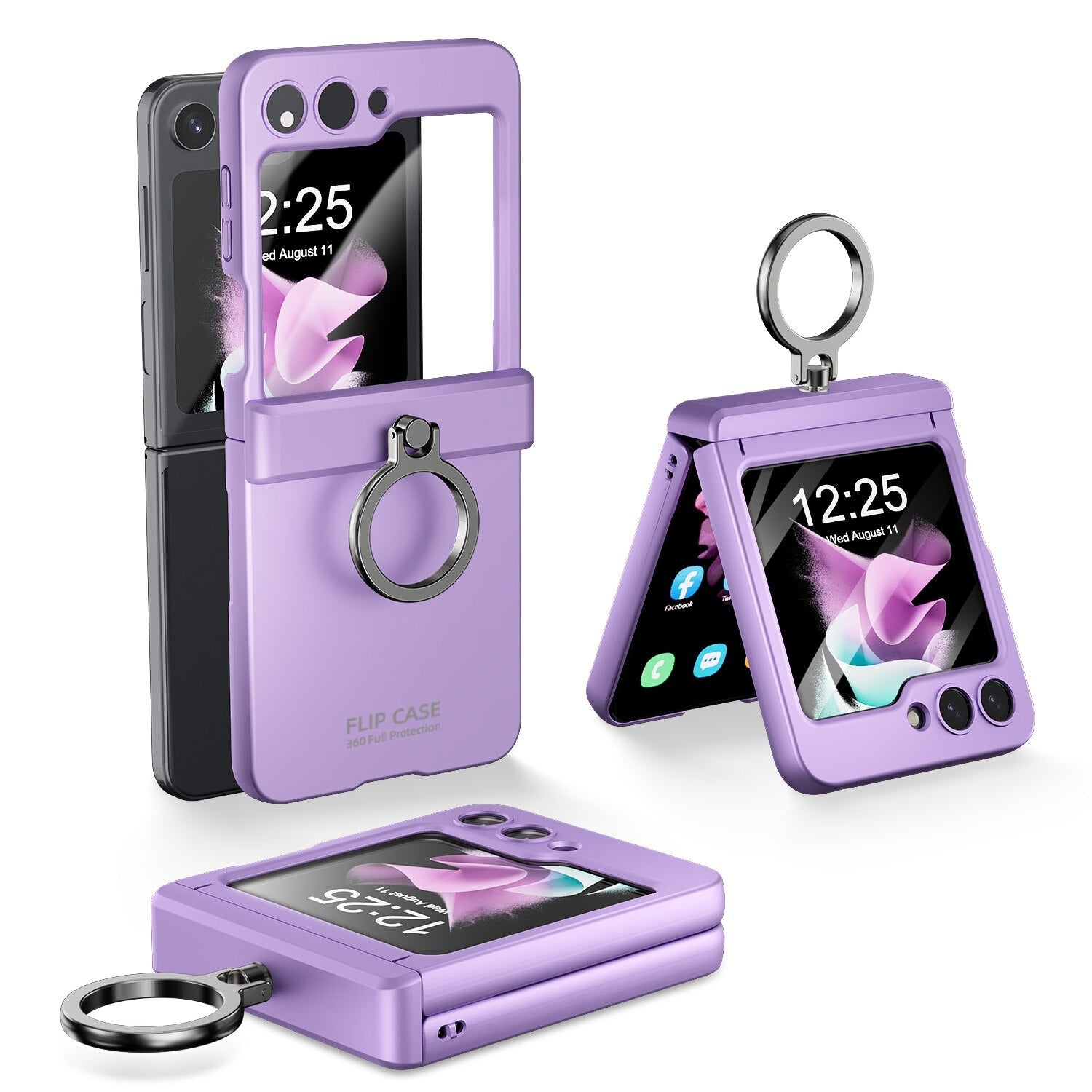 Shockproof Case with Ring Holder Bracket for Samsung Galaxy Z Flip 5