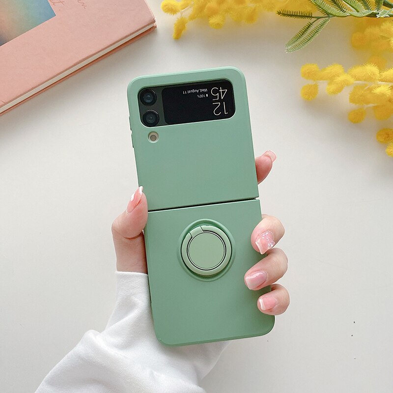 Case with Magnetic Ring Holder for Samsung Galaxy Z Flip 4 - Galaxy Z Flip 4 Case