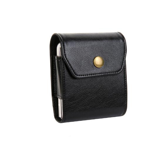 Leather Clip Holster Bag For Samsung Z Flip 4 - Galaxy Z Flip 4 Case