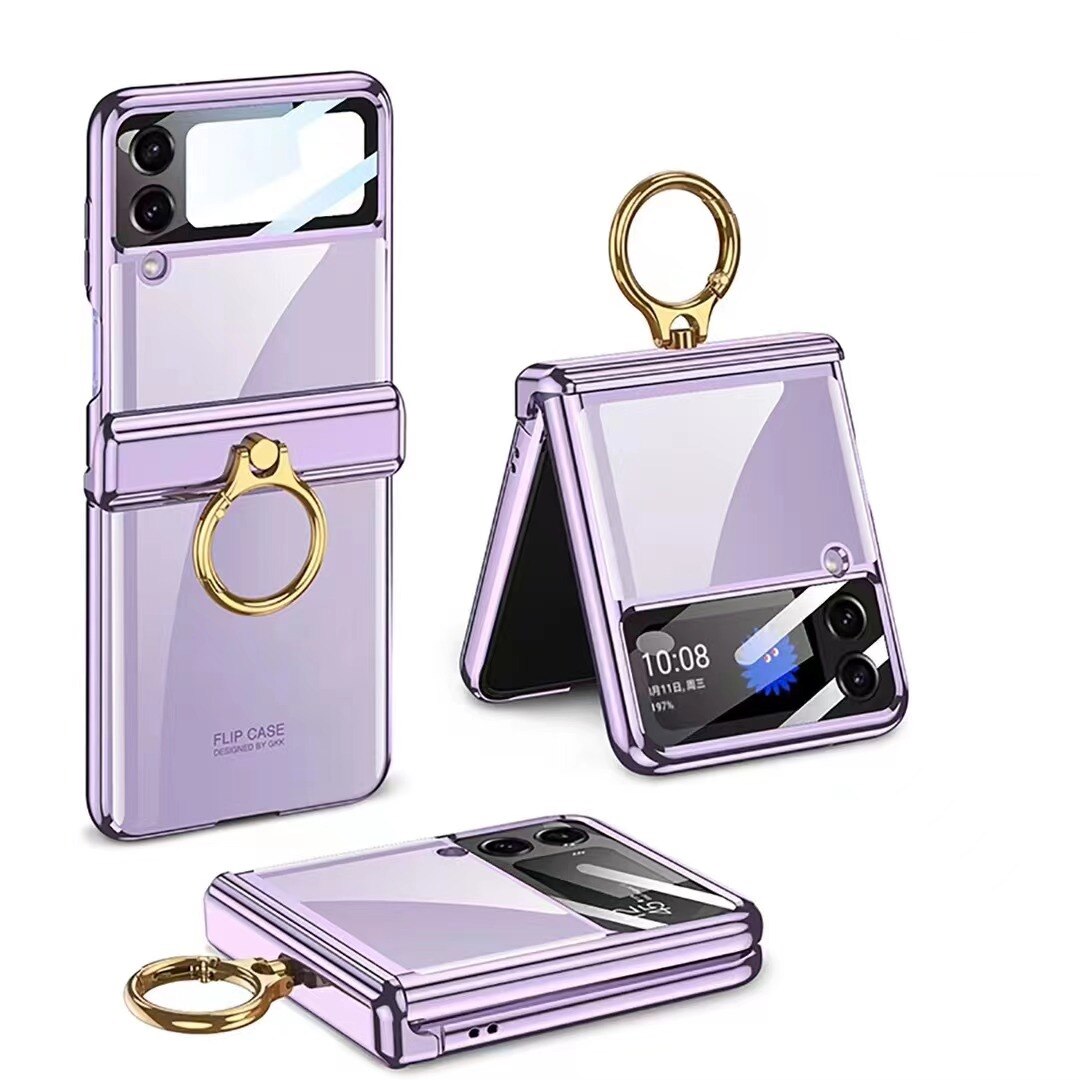 Plating transparent Case for Samsung Galaxy Z Flip 4 - Galaxy Z Flip 4 Case
