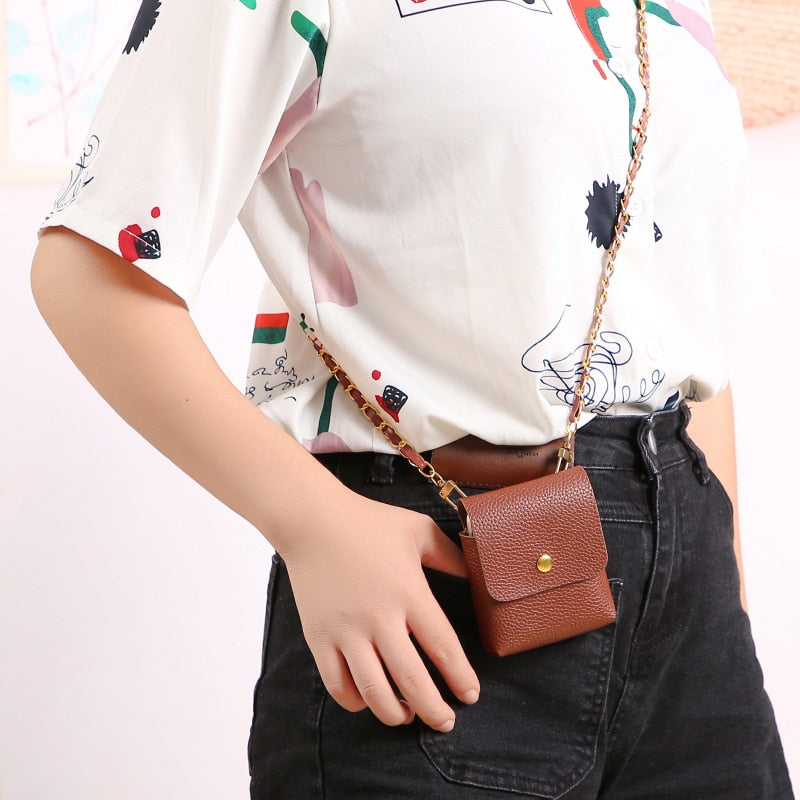 Crossbody Leather Mini Phone Bag For Samsung Galaxy Z Flip 4 - Galaxy Z Flip 4 Case