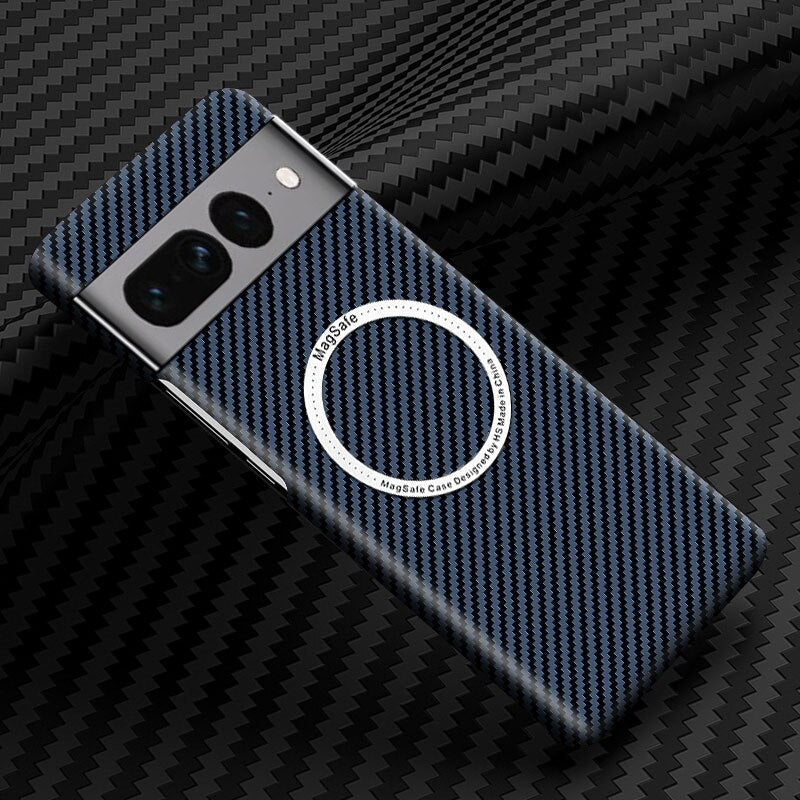 Wireless Carbon Fiber Phone Case For Google Pixel 7 - The Pixel Store