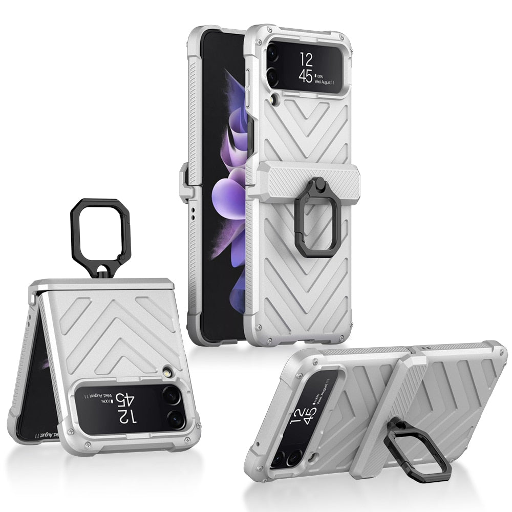 Magnetic Armor Shockproof Case For Samsung Galaxy Z Flip 4 - Galaxy Z Flip 4 Case