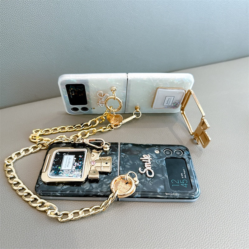 Perfume Bottle Case for Samsung Galaxy Z Flip 3 & 4