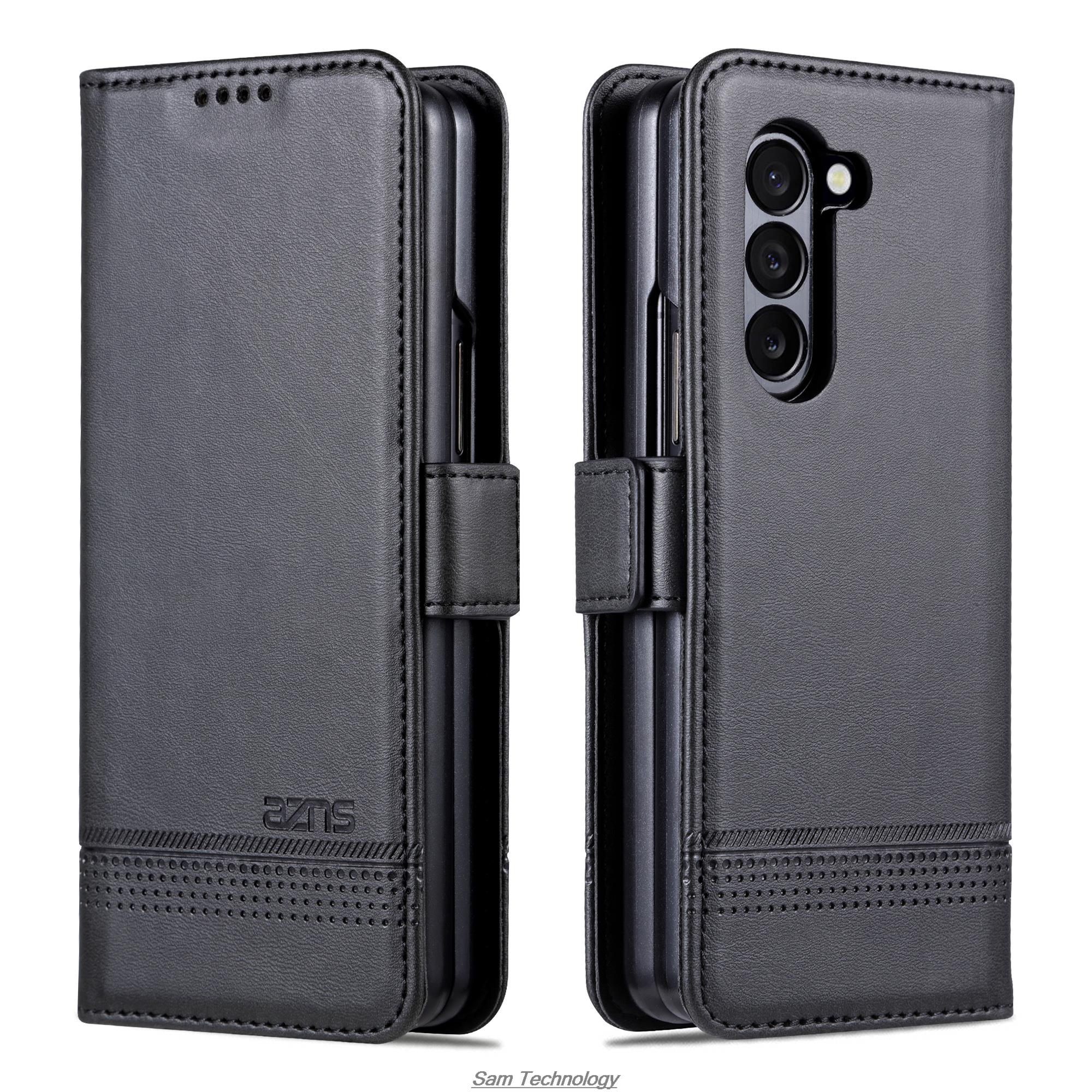 Magnetic Adsorption Leather Fitted Case For Samsung Galaxy Z Fold 5