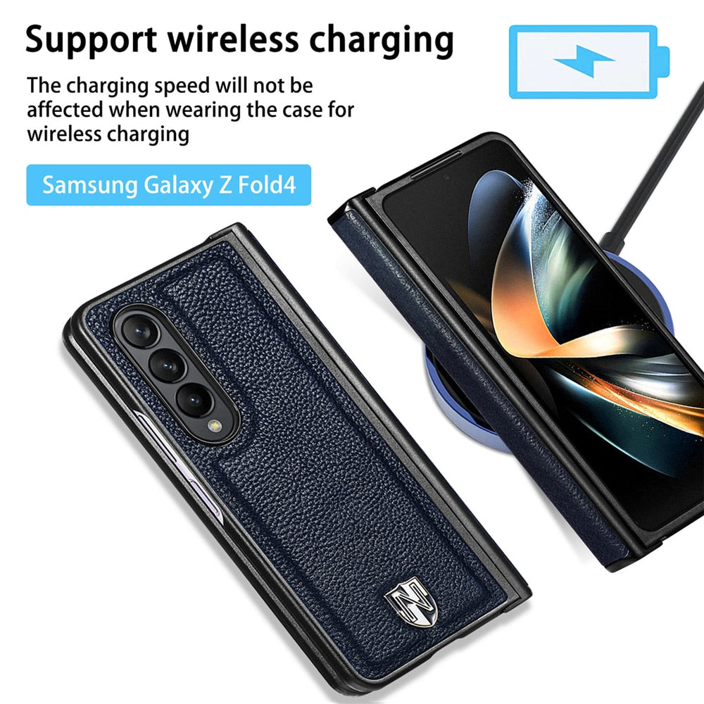 Luxury Ultra-thin Leather Case For Samsung Galaxy Z Fold 4
