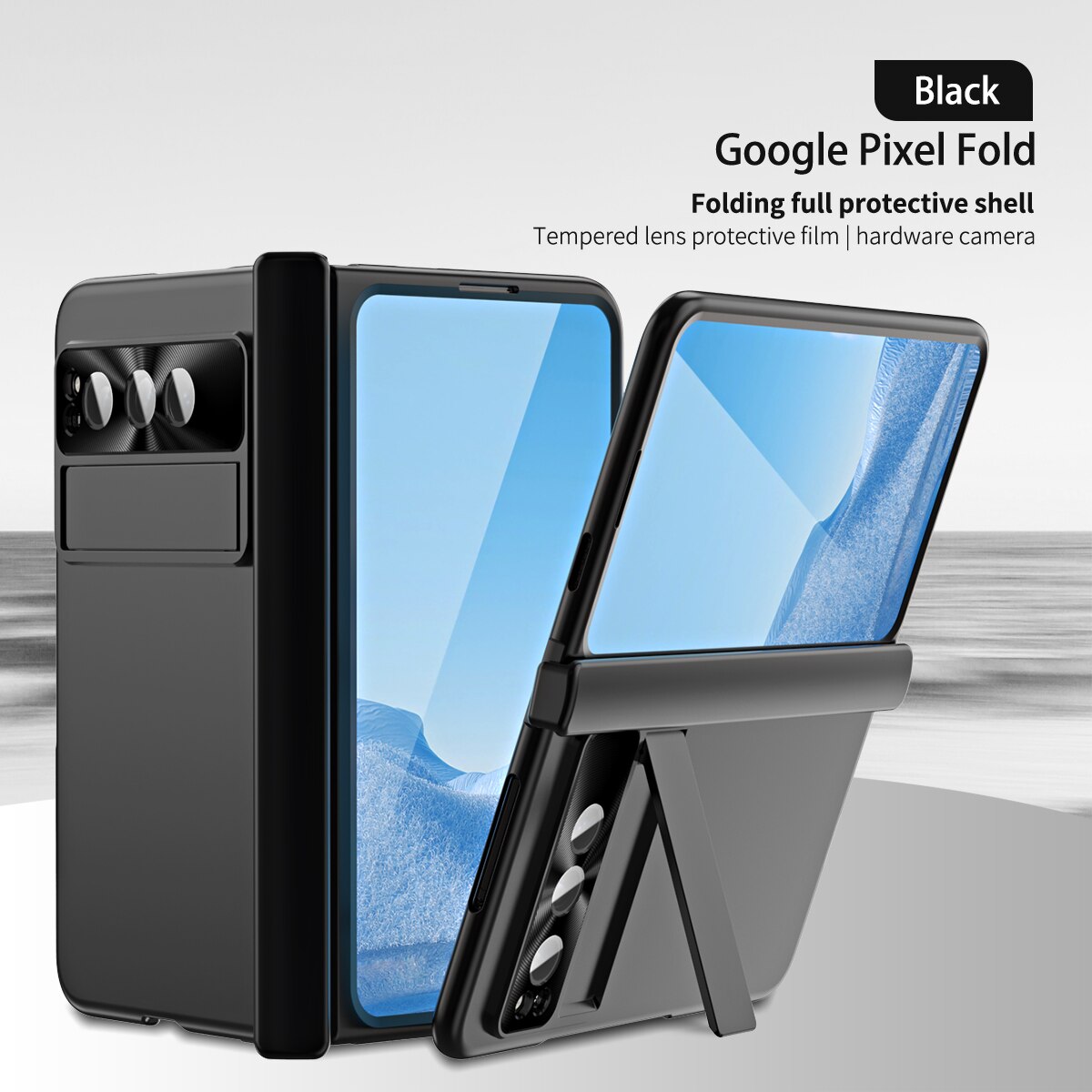 Plating Shockproof Cover With Screen Protector For Google Pixel Fold - The Pixel Store