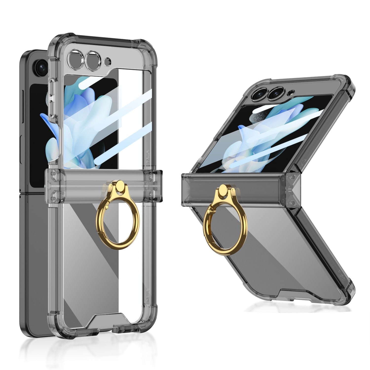 Luxury Hard Case With Ring For Galaxy Z Flip 5