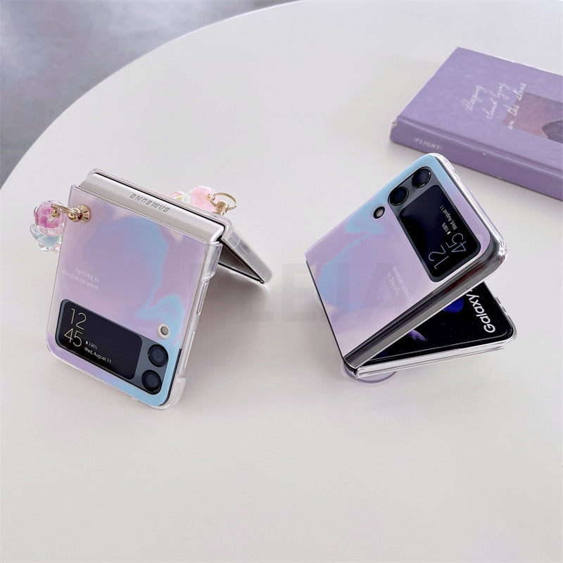 Cute Butterfly Bracelet Phone Stand Case For Samsung Galaxy Z Flip 4 - Galaxy Z Flip 4 Case