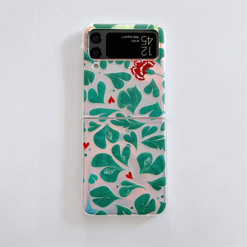 Retro Tulip Flower Case for Samsung Galaxy Z Flip 4 - Galaxy Z Flip 4 Case