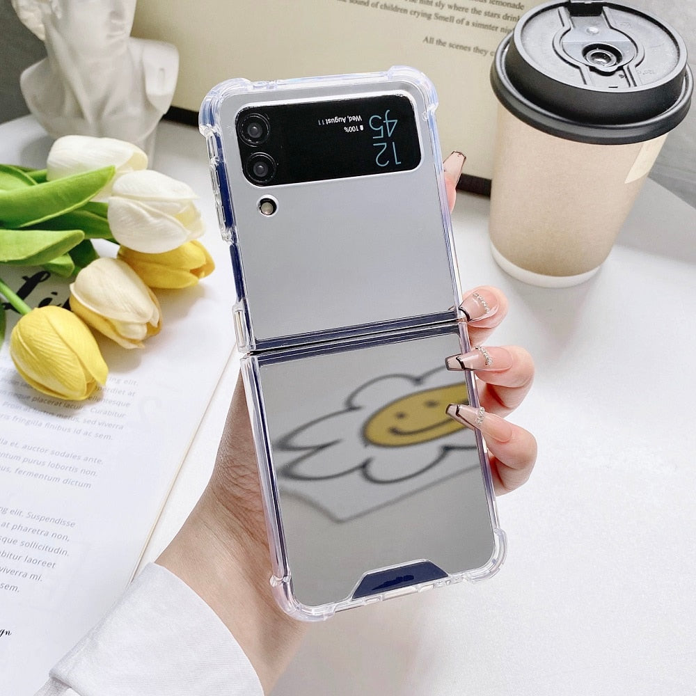 Shockproof Mirror case For Samsung Galaxy Z Flip 4 - Galaxy Z Flip 4 Case