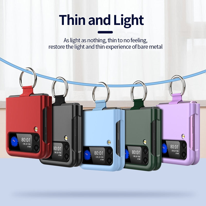 Shockproof Matte Case with Ring For Samsung Galaxy Z Flip 4 - Galaxy Z Flip 4 Case