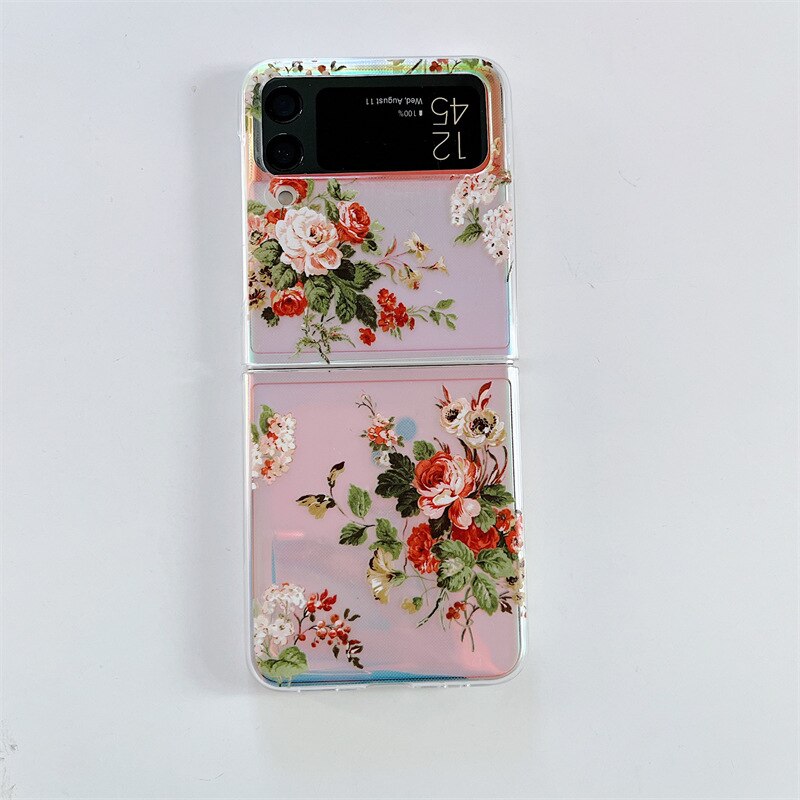 Retro Tulip Flower Case for Samsung Galaxy Z Flip 4 - Galaxy Z Flip 4 Case