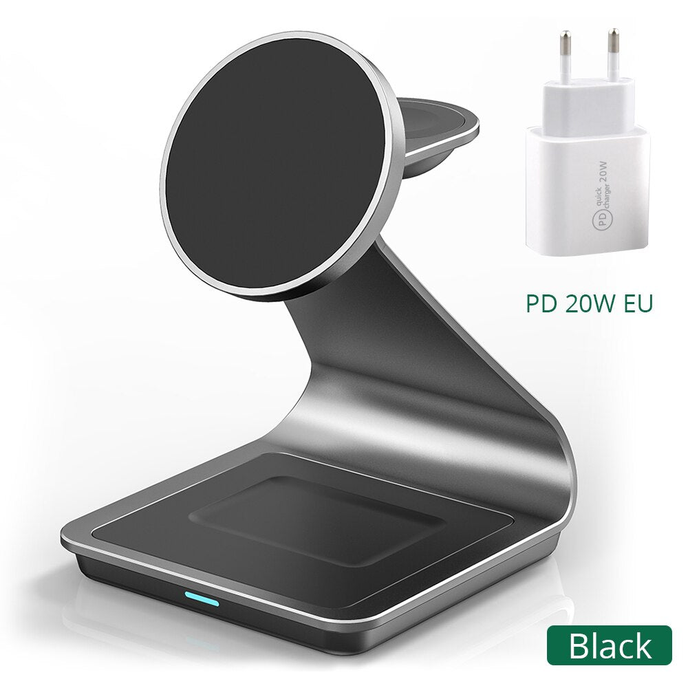 3 in 1 Fast Magnetic Wireless Charger for iPhone - iHive