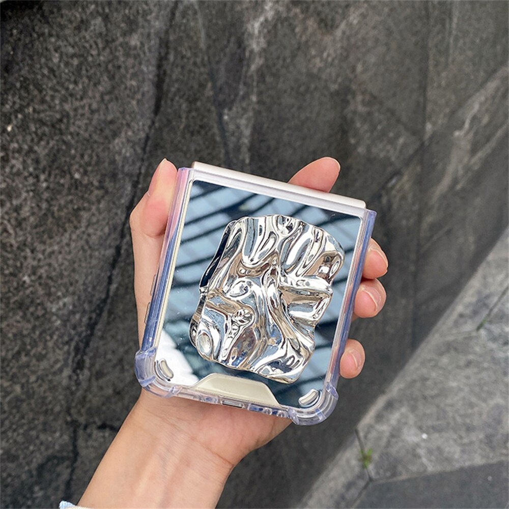 Bracket Makeup Mirror Case For Samsung Galaxy Z Flip 4 - Galaxy Z Flip 4 Case