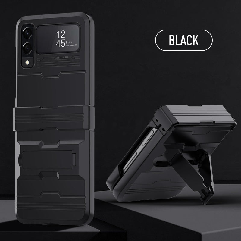 Shockproof Armor Case with Bracket Stand for Samsung Galaxy Z Flip4 - Galaxy Z Flip 4 Case