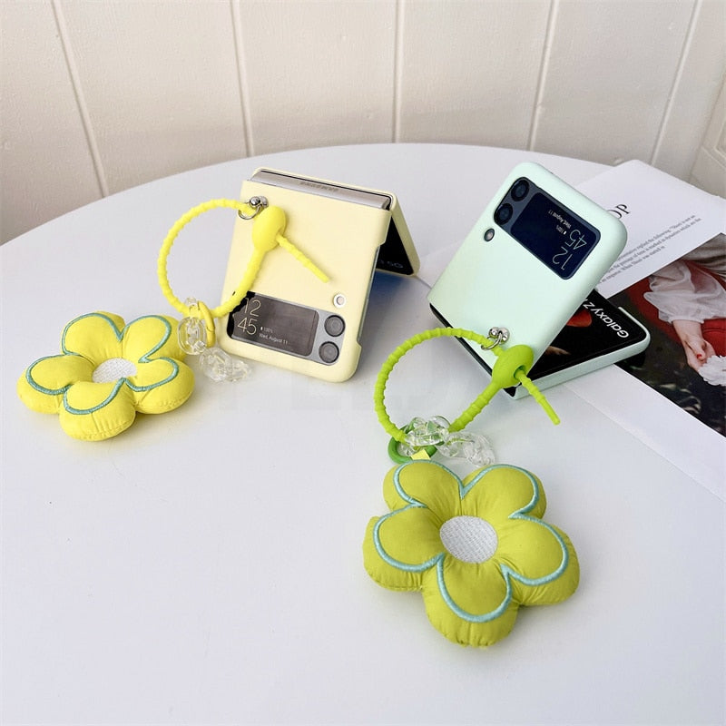 Cute Flower Pendant Case For Samsung Galaxy Z Flip 4 - Galaxy Z Flip 4 Case
