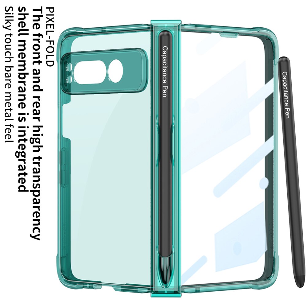 Transparent Shockproof Case with Pen Holder For Google Pixel Fold - The Pixel Store